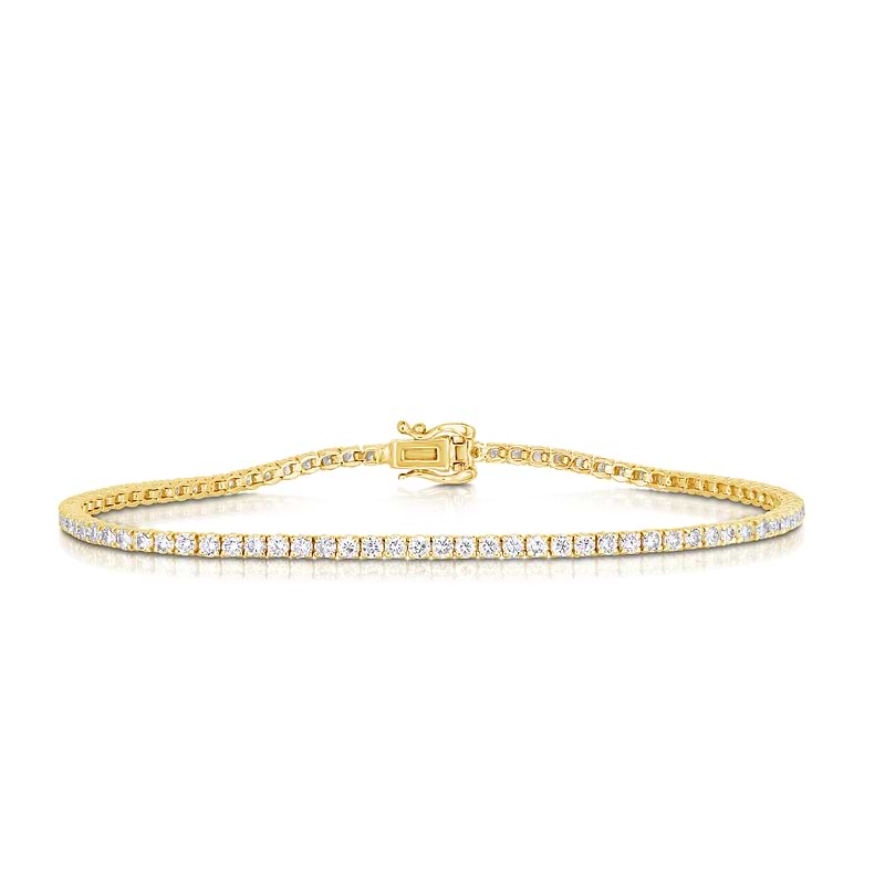 Round White Diamond Tennis Bracelet, SKU 30334R (2.00Ct TW)  - 6