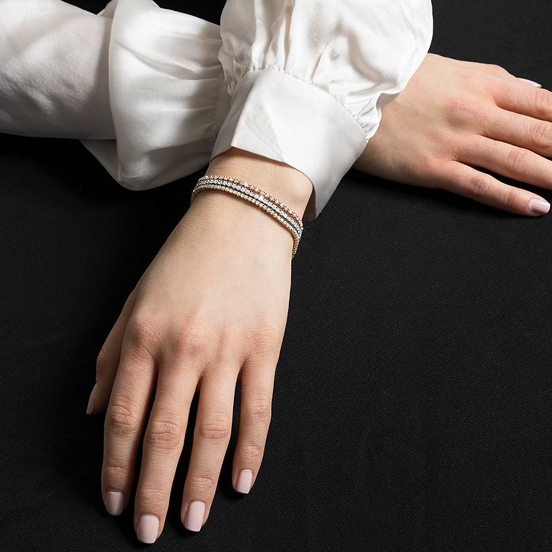 Round White Diamond Tennis Bracelet, SKU 30334R (2.00Ct TW)  - 13