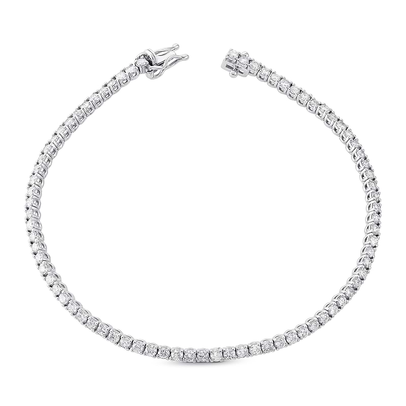 Round White Diamond Tennis Bracelet, SKU 30334R (2.00Ct TW)  - 2