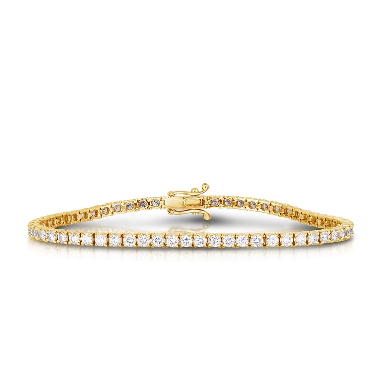 Round White Diamond Tennis Bracelet, SKU 30335R (3.00Ct TW)  - 4