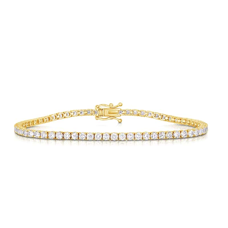 Round White Diamond Tennis Bracelet, SKU 30336R (4.00Ct TW)  - 4