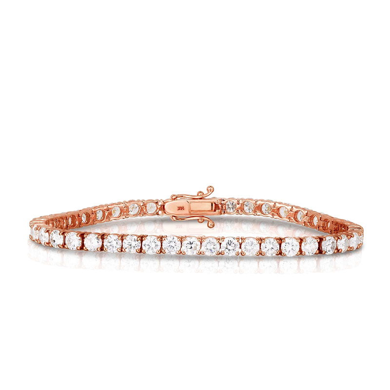 Round White Diamond Tennis Bracelet, SKU 30337R (5.00Ct TW)  - 7