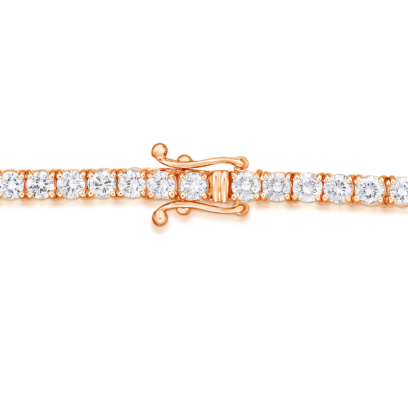 Round White Diamond Tennis Bracelet, SKU 30337R (5.00Ct TW)  - 8