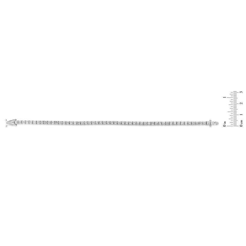Round White Diamond Tennis Bracelet, SKU 30338R (6.00Ct TW)  - 2