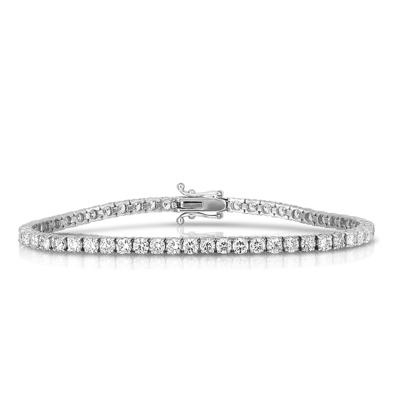 Round White Diamond Tennis Bracelet, SKU 30338R (6.00Ct TW)