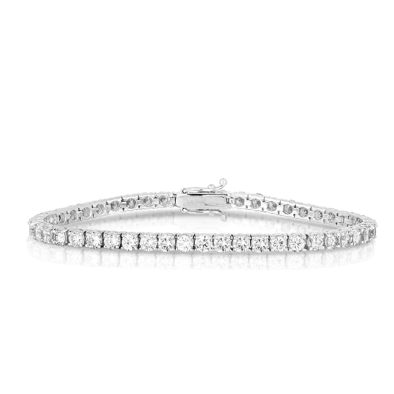 Round White Diamond Tennis Bracelet, SKU 30339R (7.00Ct TW)