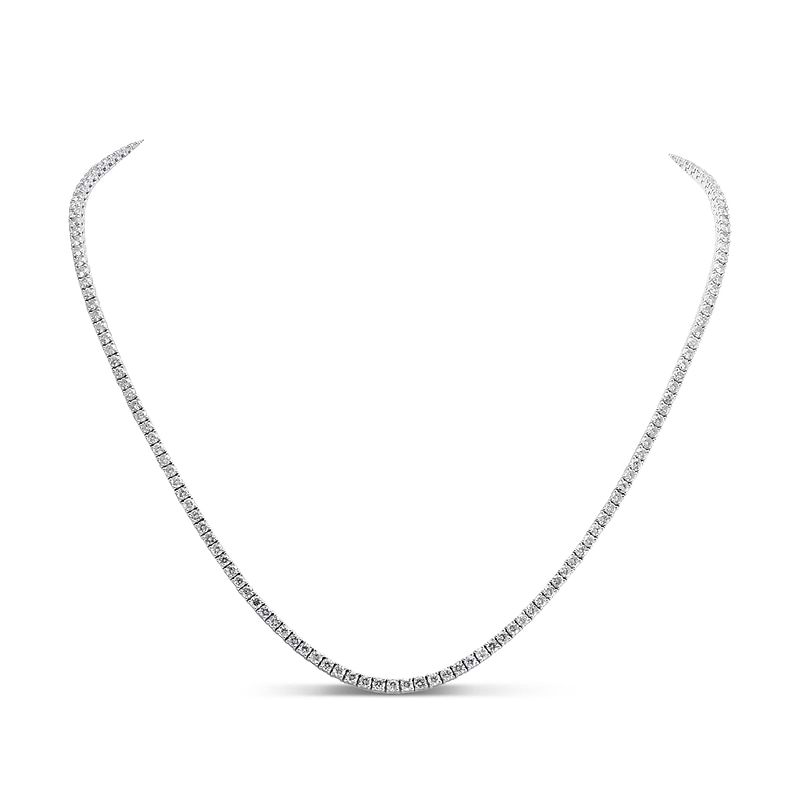White Diamond Tennis Necklace, SKU 30346R (10.00Ct TW)