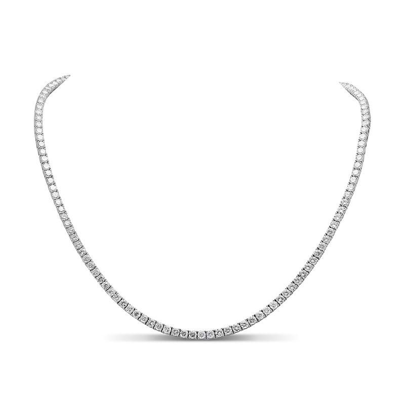White Diamond Tennis Necklace, SKU 30348R (15.00Ct TW)