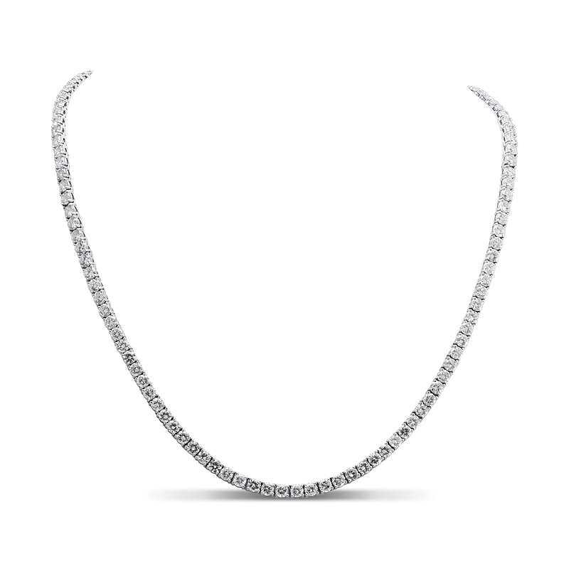 White Diamond Tennis Necklace, SKU 30866M (20.00Ct TW)