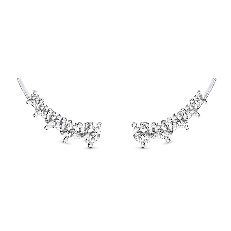 Crawler Diamond Earrings, SKU 31990R (1.10Ct TW)