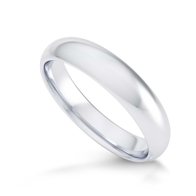 Comfort Fit Domed Wedding Band - 4.8MM, SKU 393360  - 3