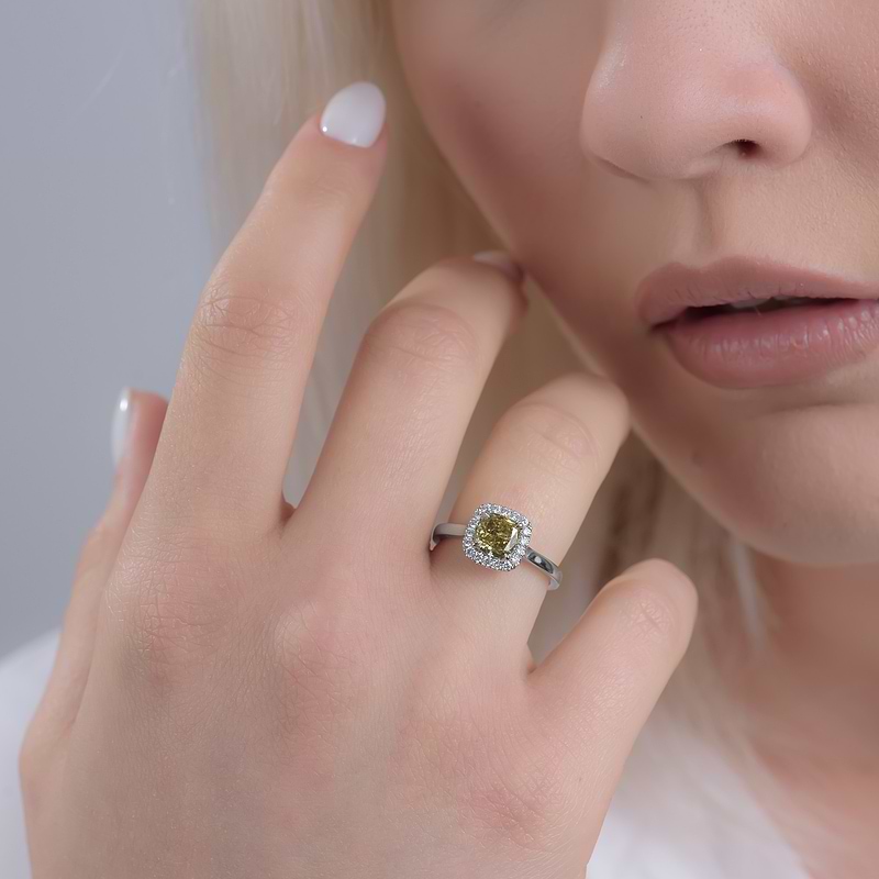 Chameleon Cushion Diamond Halo Ring, SKU 397247 (1.27Ct TW)  - 3