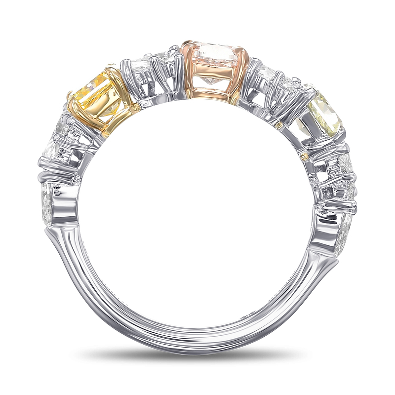 Multicolor Extraordinary Diamond Cluster Ring, SKU 455949 (3.03Ct TW)