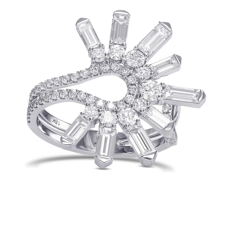 Extraordinary White Diamond Ring, SKU 577228 (1.74Ct TW)