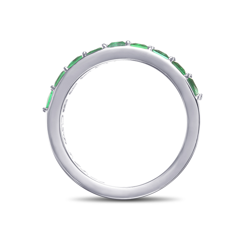 Emerald Princess Band Ring, SKU 584651 (1.16Ct TW)  - 2