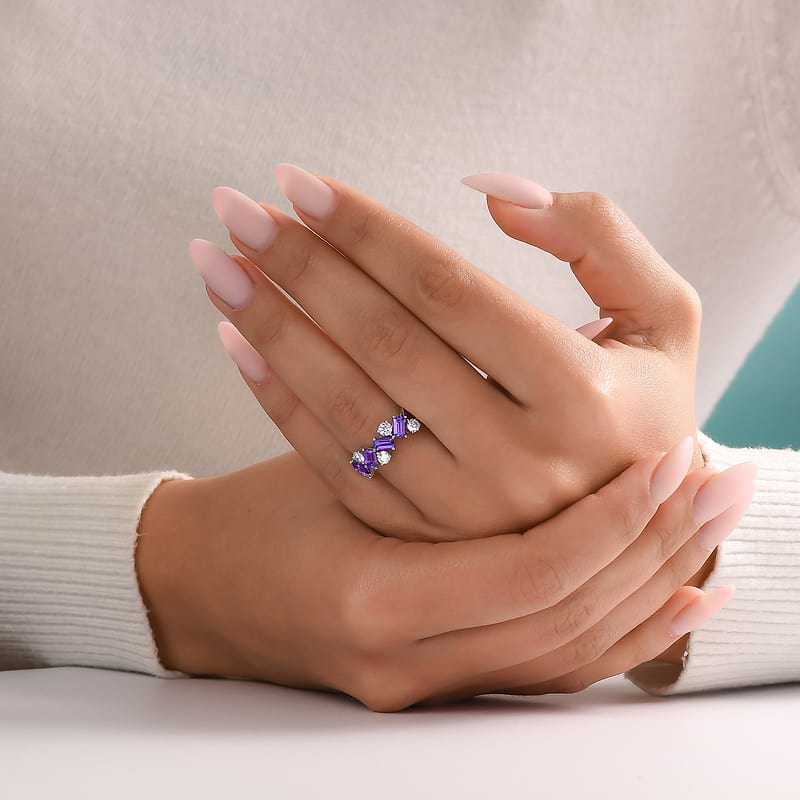 Tanzanite and Diamond Band Ring, SKU 586540 (2.48Ct TW)  - 5