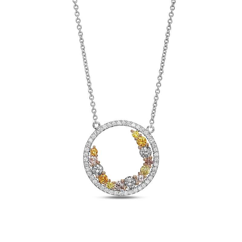 Leibish Inspire Multicolor Diamond Pendant, SKU 605208 (1.01Ct TW)