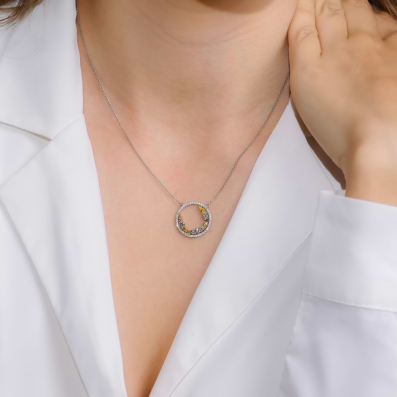 Leibish Inspire Multicolor Diamond Pendant, SKU 605208 (1.01Ct TW)  - 3