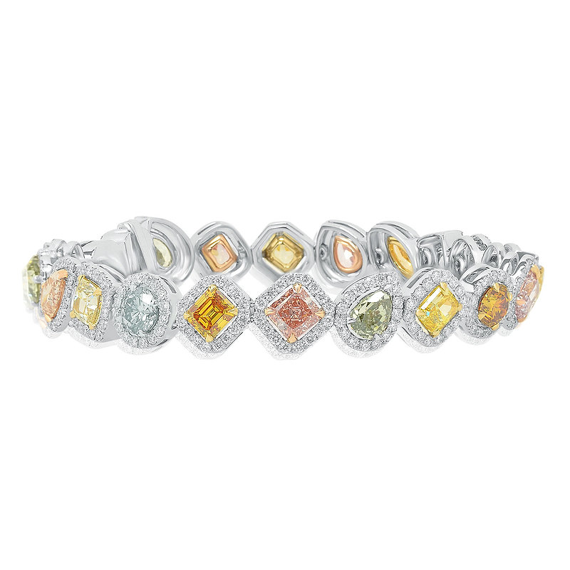 ulticolored Diamond Bracelet