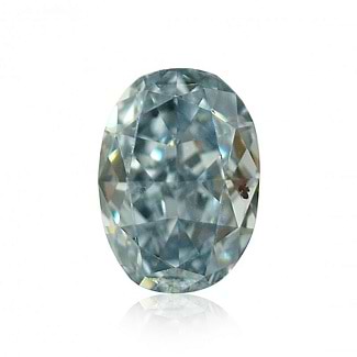 0.09 carat Fancy Intense Blue Oval Shaped diamond