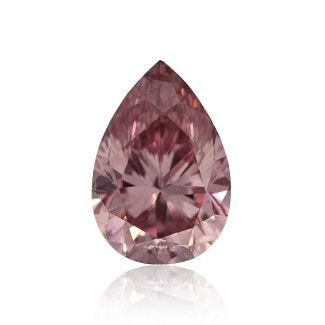 0.18 carat Fancy Intense Pink Pear Shaped diamond