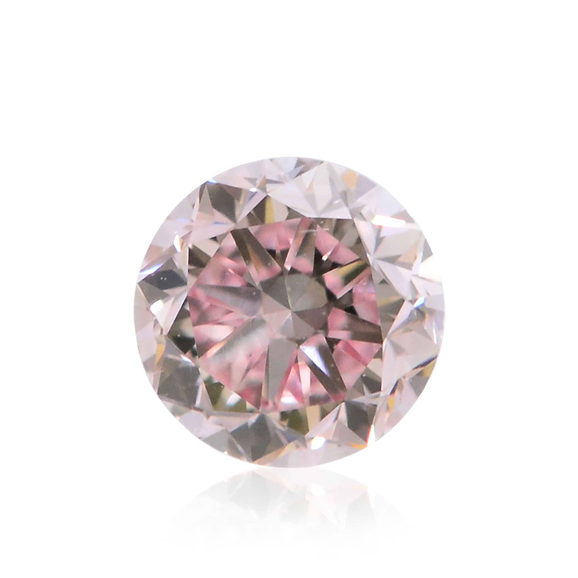 LEIBISH  0.25 carat, Fancy Pink Diamond, 8PR, Round Shape, VVS2 Clarity, ARGYLE & GIA