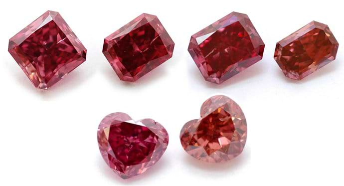 Vivid red natural diamond on sale value