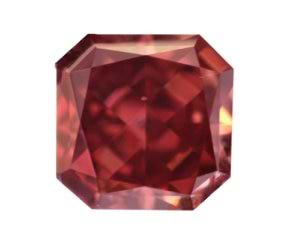 0.43 Carat, Fancy Red Diamond, Radiant, SI1