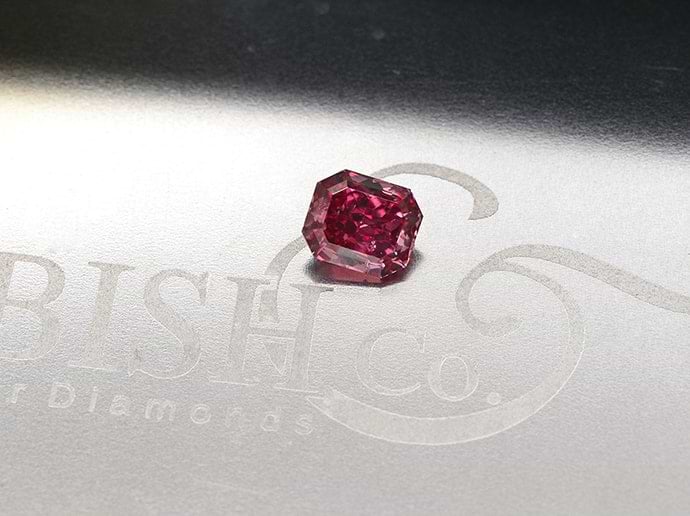 0.47 carat, Fancy Red Diamond, Radiant Shape, I1 Clarity, GIA & ARGYLE