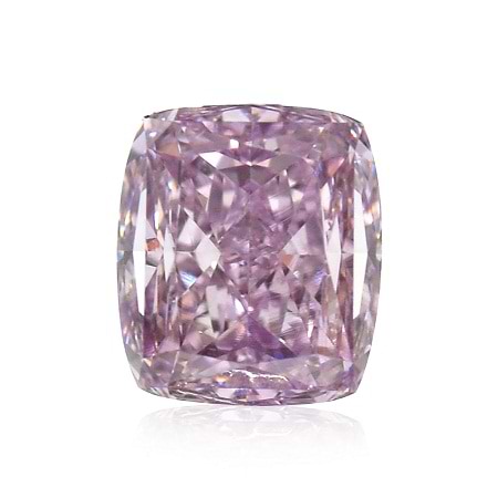 0.51 carat, Fancy Intense Pink Purple, Cushion Shape, VS2 Clarity, GIA