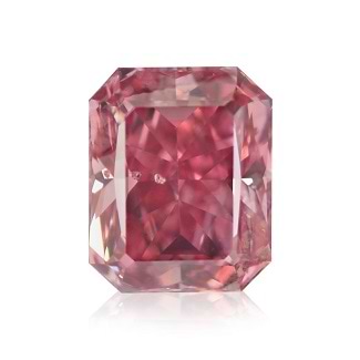 0.70 carat Fancy Vivid Pink Radiant Shaped diamond