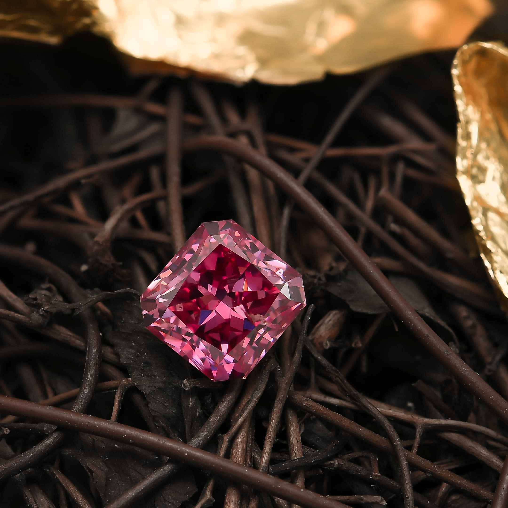 Natural Pink Diamond Pendant, Argyle Pink Diamond Necklace