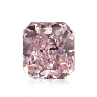 1.85 carat Fancy Pink Radiant Shaped diamond