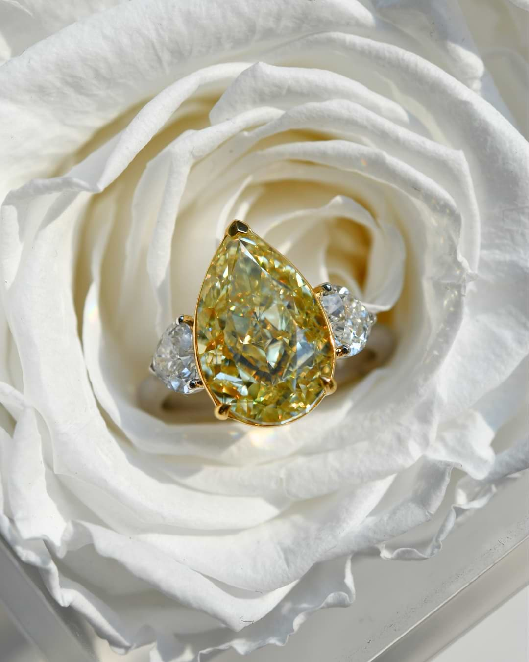 LEIBISH Yellow Diamond Ring 