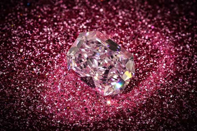 4.34 carat, Fancy Light Pink Diamond, Radiant Shape, IF Clarity, GIA