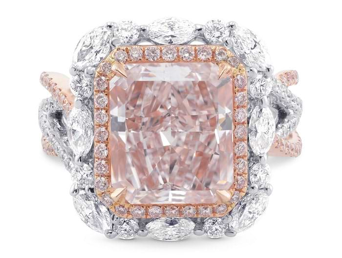 Lab-Grown Pink Diamond Solitaire Necklace