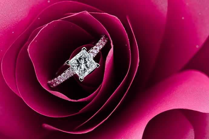 299006  Princess-cut & Pink Diamond Engagement Ring, SKU 299006 (1.34Ct TW) Princess-cut & Pink Diamond Engagement Ring, SKU 299006 (1.36Ct TW) Princess-cut & Pink Diamond Engagement Ring, SKU 299006 (1.36Ct TW) Video Princess-cut & Pink Diamond Engagement Ring (1.36Ct TW)