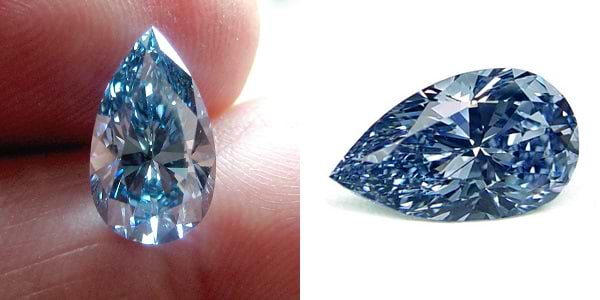 3+ carat fancy vivid blue diamond
