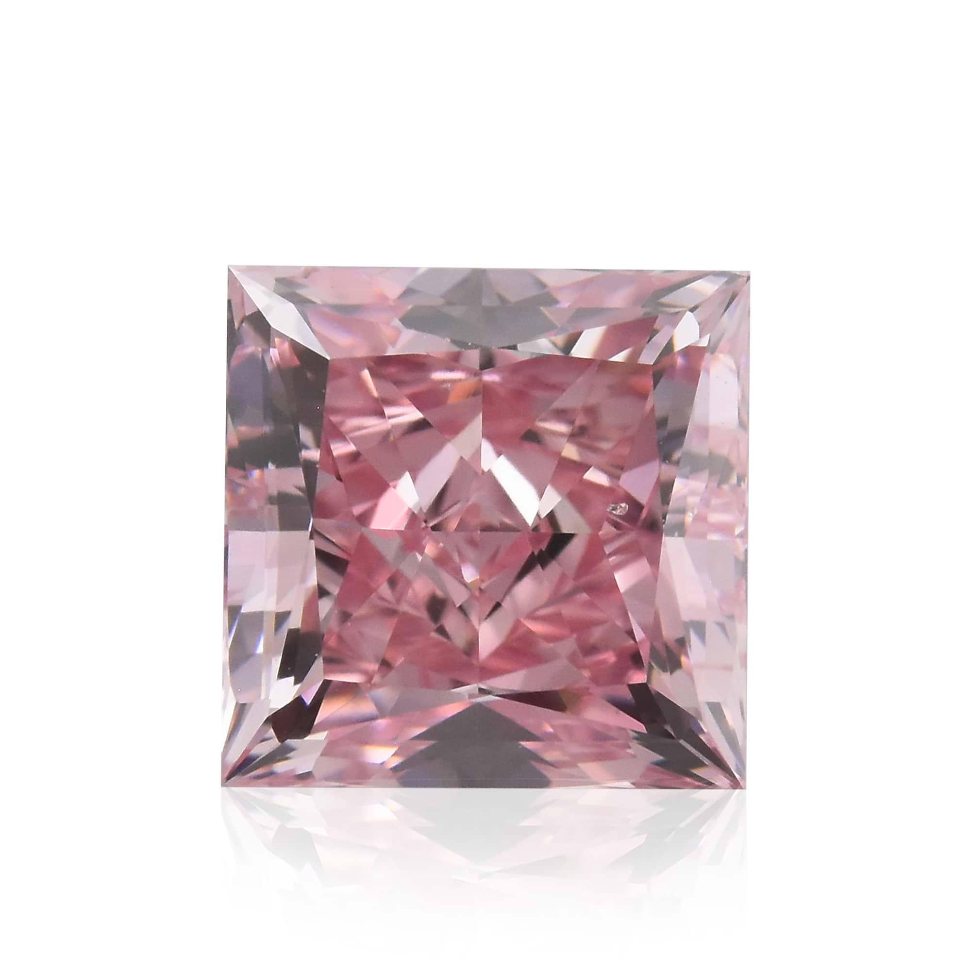 1.45 carat, Fancy Intense Pink Diamond, 5P, Princess Shape, VS2 Clarity, GIA & ARGYLE
