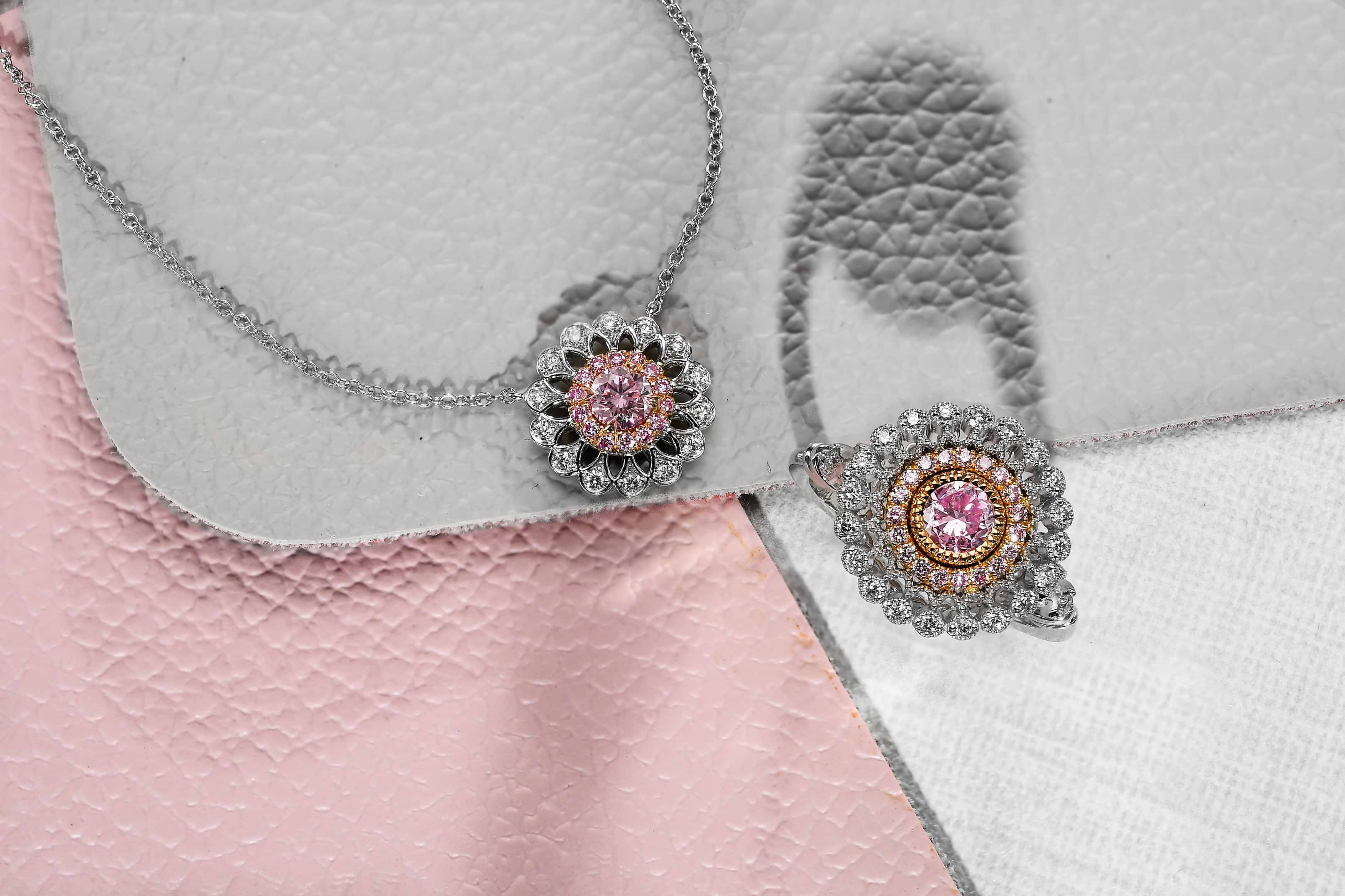 Argyle Fancy Intense Purplish Pink Diamond Couture Ring