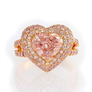 3.57cr Light Pink  Heart Shape