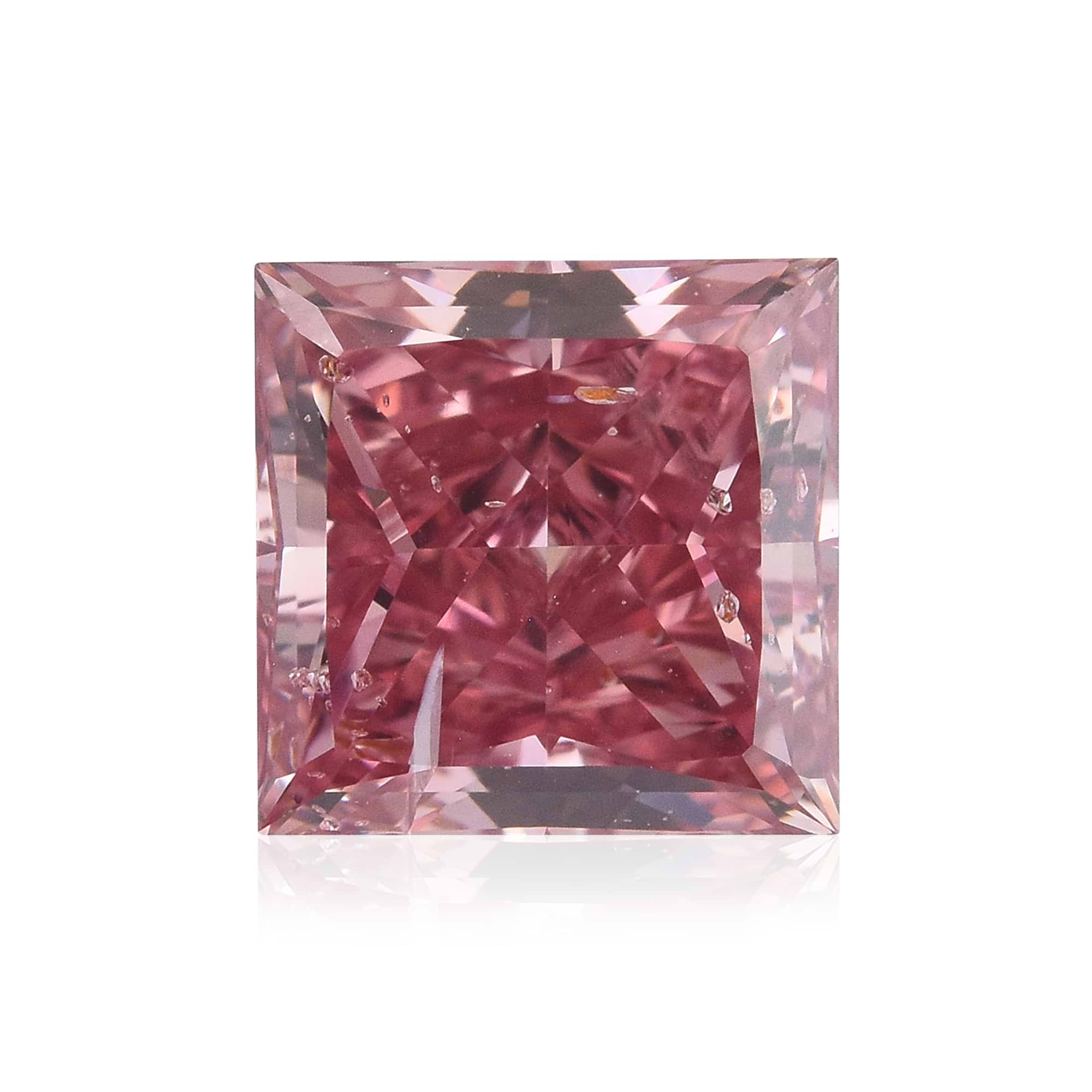 1.12 carat, Fancy Vivid Pink Diamond, 3P, Princess Shape, I1 Clarity, GIA & ARGYLE