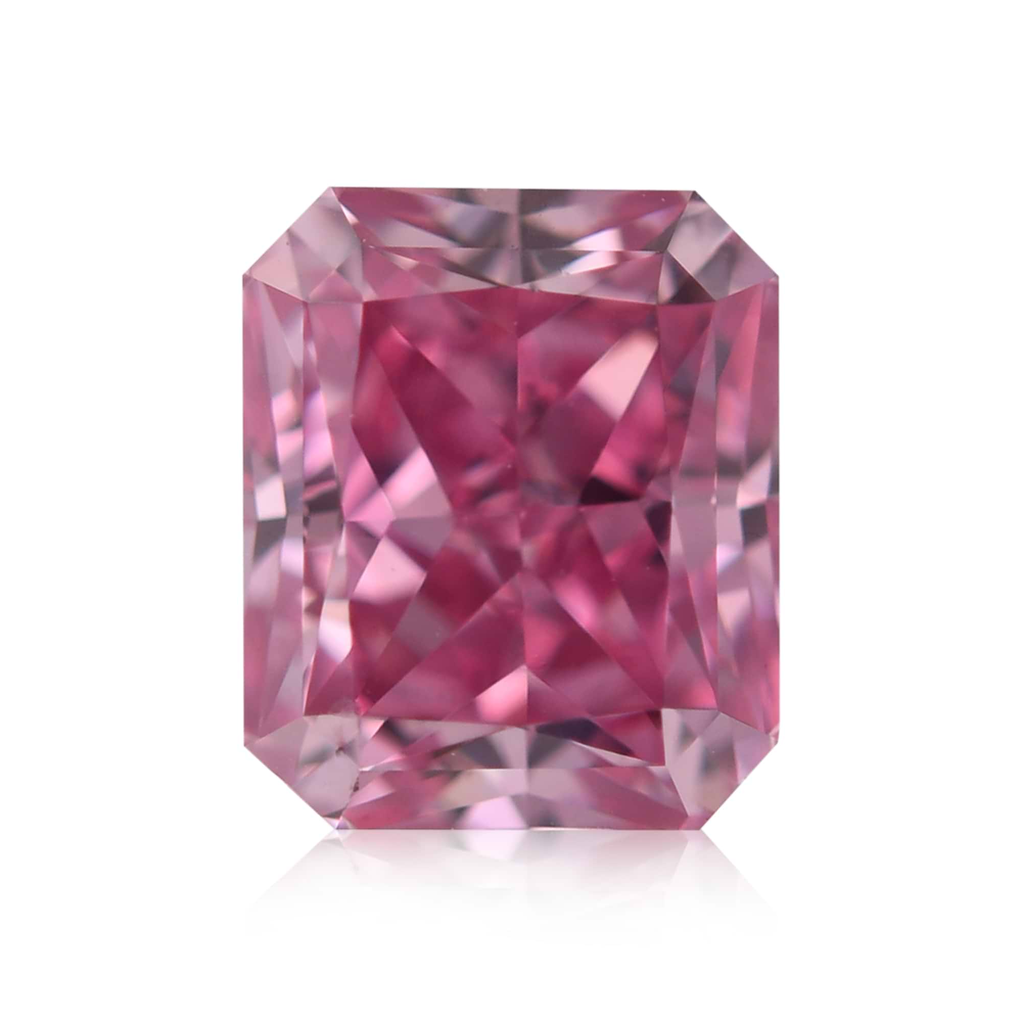 LEIBISH 0.82 carat, Fancy Vivid Purplish Pink Diamond, 3PP, Radiant Shape, SI1 Clarity, GIA & ARGYLE