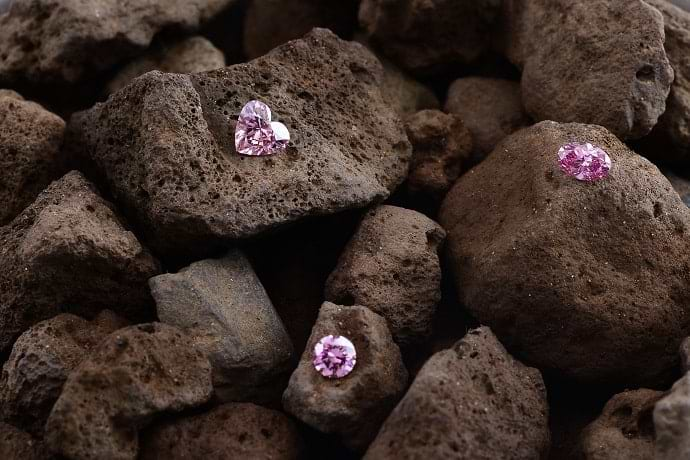 Argyle diamonds on display