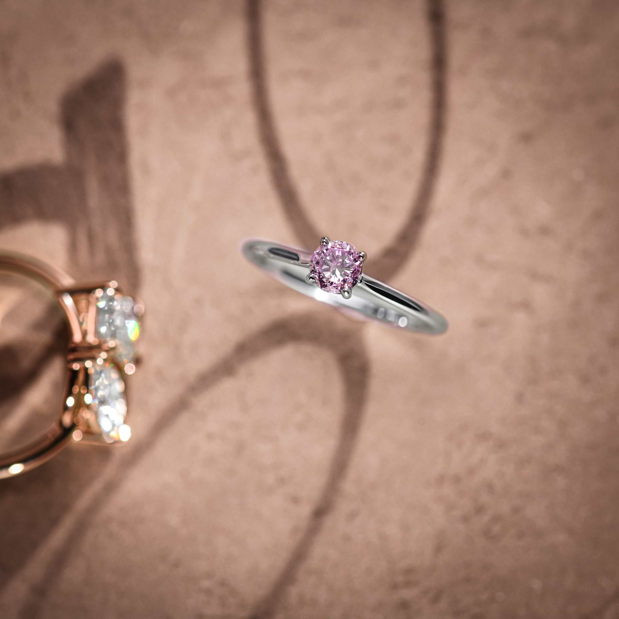 LEIBISH Pink Diamond Engagement Ring