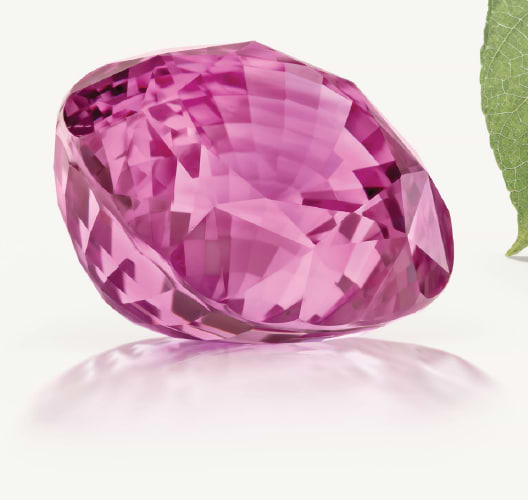 pink sapphire of 25.20ct