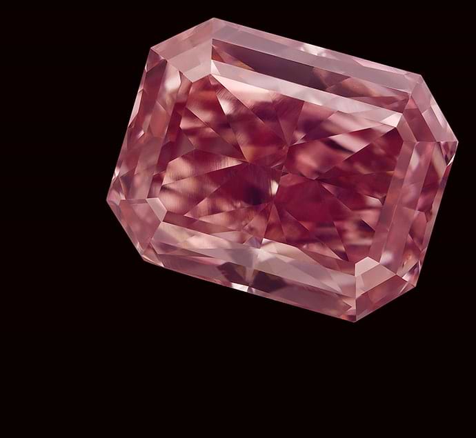 A natural pink diamond