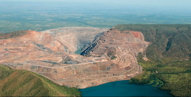 Die Argyle-Diamantenmine in Australien