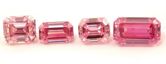 Diamond on sale pink color