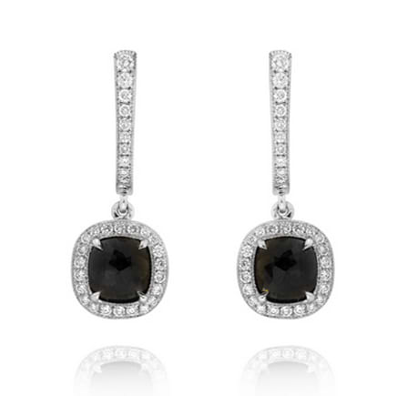 black diamond earrings